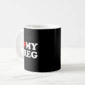 私のグレッグが大好き コーヒーマグカップ (正面左)
