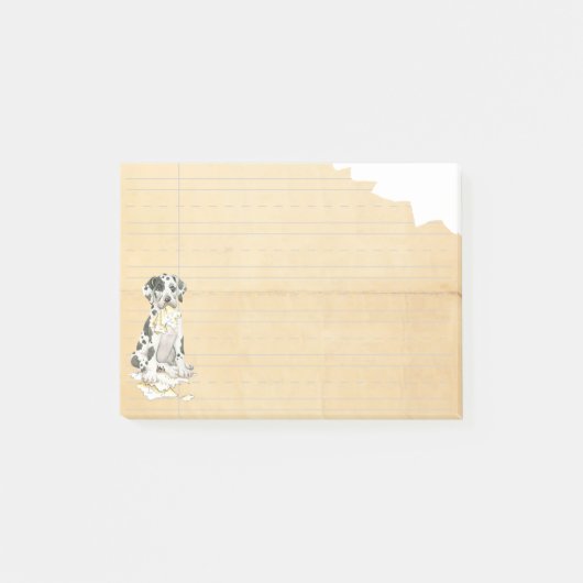 私のグレートデーンは私の宿題を食べました ポストイット (正面)