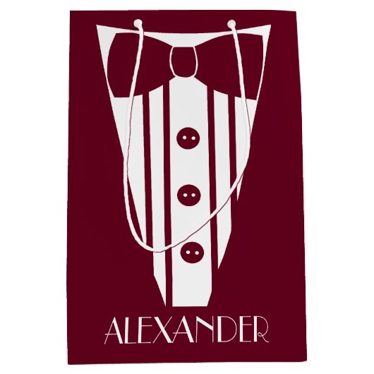 私のグロスマンでタキシード色のタキシードをありがとう ミディアムペーパーバッグ (正面)