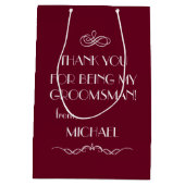 私のグロスマンでタキシード色のタキシードをありがとう ミディアムペーパーバッグ (裏面)