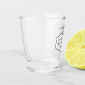 私のグロムスマンおもしろいは受け入れるために飲み結婚なさい ショットグラス (左)