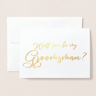 私のグロムスマンのシックな書道 箔カード