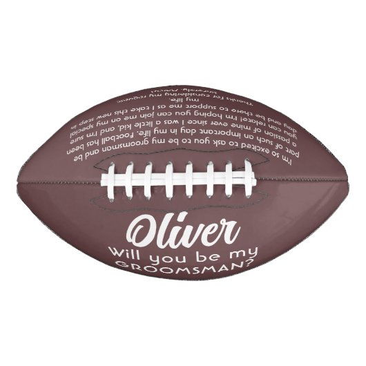 私のグロムスマンの名前をカスタムすると文字 アメリカンフットボール (正面)