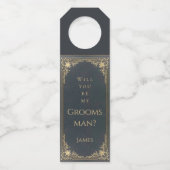 私のグロムスマン青い金ゴールドヴィンテージか ボトルネックタグ (裏面)