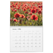 私のケシの庭-花のカレンダーのケシ カレンダー (1月 2026)