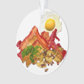 私のケチャップはベーコンデコールのためにしゃがみ出した オーナメント (正面)