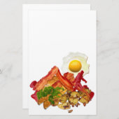 私のケチャップはベーコンデコールのためのスクアチン行った 便箋 (正面/裏面)