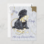 私のケリーが授業計画を食べちゃった ポストカード (正面/裏面)