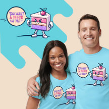 私のケーキかわいいプリンおもしろいのシャツ