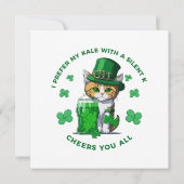 私のケールはKが黙っている方が好き ユニークなお酒好き 招待状 (裏面)