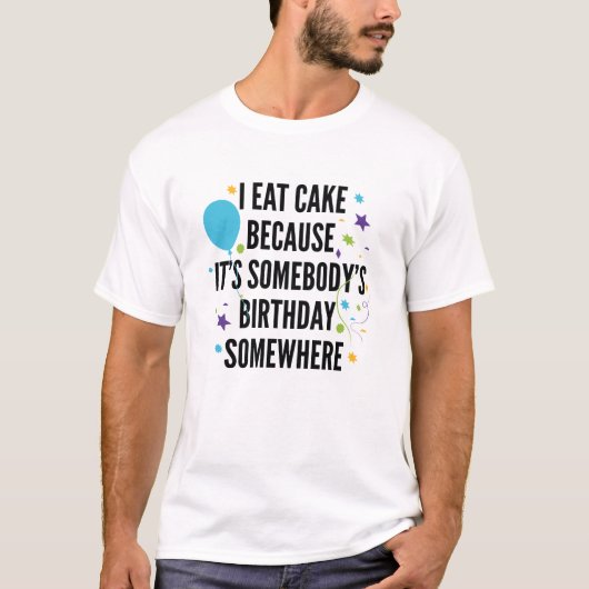 私のケ食べーキ Tシャツ (正面)
