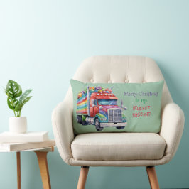 私のゲイ・トラック運転手の夫にメリークリスマス ランバークッション