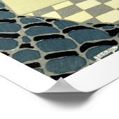 私のゲストが到着していない、女性のイラストレーション ポスター (角)