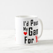 私のゲーム-私は私のゲームあなたのためのおもしろいなゲーマー休止します コーヒーマグカップ (正面右)