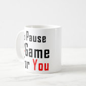 私のゲーム-私は私のゲームあなたのためのおもしろいなゲーマー休止します コーヒーマグカップ (正面左)