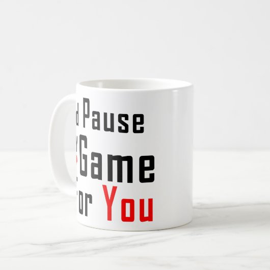 私のゲーム-私は私のゲームあなたのためのおもしろいなゲーマー休止します コーヒーマグカップ (正面左)