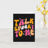 私のコスメ不気味ックスハロウィンマッチングファミリーに話す カード (黄色い花)