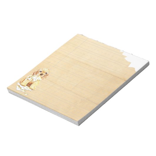 私のコッカー食べスパニエル犬私の宿題 ノートパッド (回転)