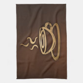 私のコップのコーヒー キッチンタオル (縦)