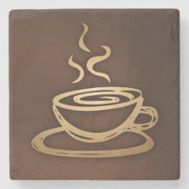 私のコップのコーヒー ストーンコースター