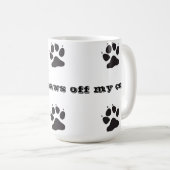 私のコップを離れてあなたの足を得て下さい コーヒーマグカップ (正面右)