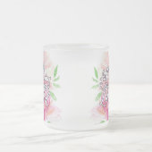 私のコップ、主を満たして下さい フロストグラスマグカップ (中央)