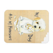 私のコトン食べ宿題 マグネット (横)