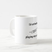 私のコルネットを遊ぶこと コーヒーマグカップ (正面左)