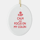 私のコロンの平静そして焦点を保って下さい セラミックオーナメント (右)