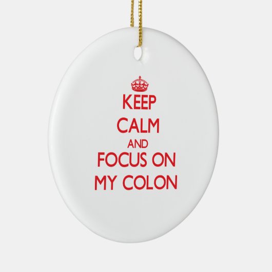私のコロンの平静そして焦点を保って下さい セラミックオーナメント (右)