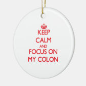 私のコロンの平静そして焦点を保って下さい セラミックオーナメント (左)