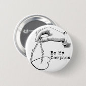 私のコンパスがあって下さい 缶バッジ (正面&裏面)