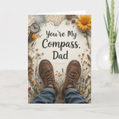 私のコンパスパパハイキングファーザーズ・デイ カード (正面)