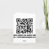 私のコンピュータを修正してくれてありがとう(Gremlins) サンキューカード (裏面)