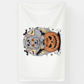 私のコーギは私のブーのハロウィーン 横断幕 (縦)