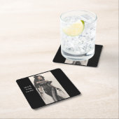 私のコースターに飲み物を飲む スクエアペーパーコースター (インサイチュ)