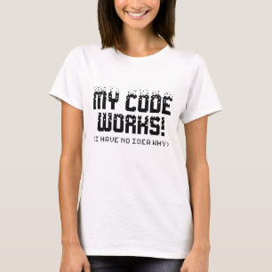私のコードは動く Tシャツ