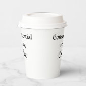 私のコーヒーと調和する 紙コップ (左)