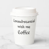 私のコーヒーと調和する 紙コップ (正面)