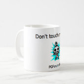 私のコーヒーに触れないで下さい コーヒーマグカップ (正面左)