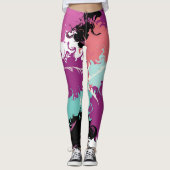 私のコーヒーの中の雲 レギンス (正面)