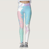 私のコーヒーの中の雲 レギンス (正面)