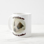 私のコーヒーの後のLilの赤 コーヒーマグカップ (正面左)