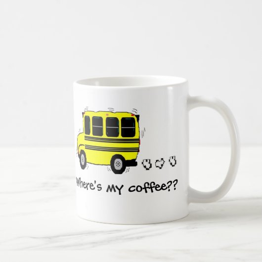 私のコーヒーはどこにありますか。か。 コーヒーマグカップ (右)
