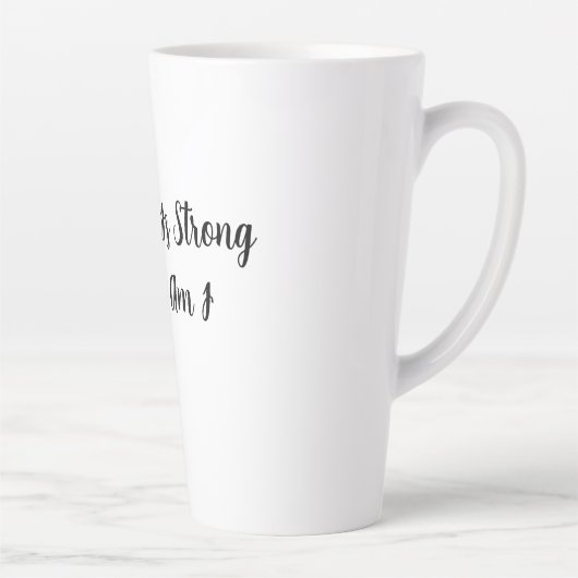 私のコーヒーは強くて私も カフェラテマグ (右)