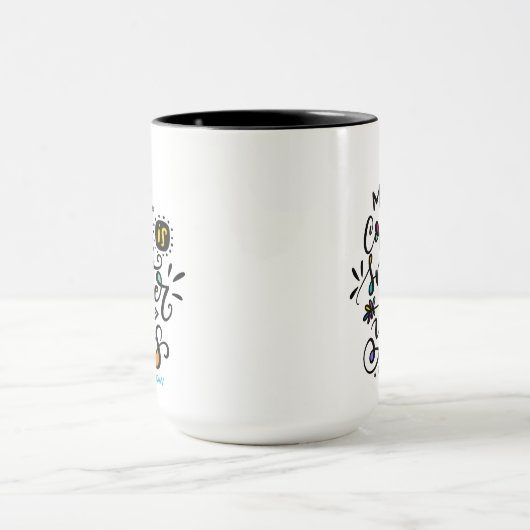 私のコーヒーは頭が切れる君のコーヒーより マグカップ (中央)