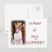 私のコーヒーは？ ポストカード (正面/裏面)