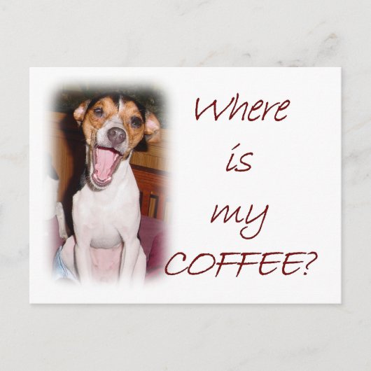 私のコーヒーは？ ポストカード (正面)