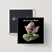 私のコーヒーは! 缶バッジ (正面&裏面)