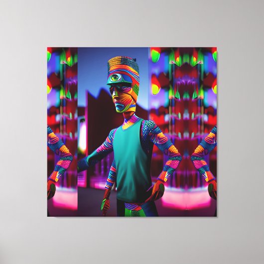 私のコーヒーを吸った男 – Ken Gage Art キャンバスプリント (正面)